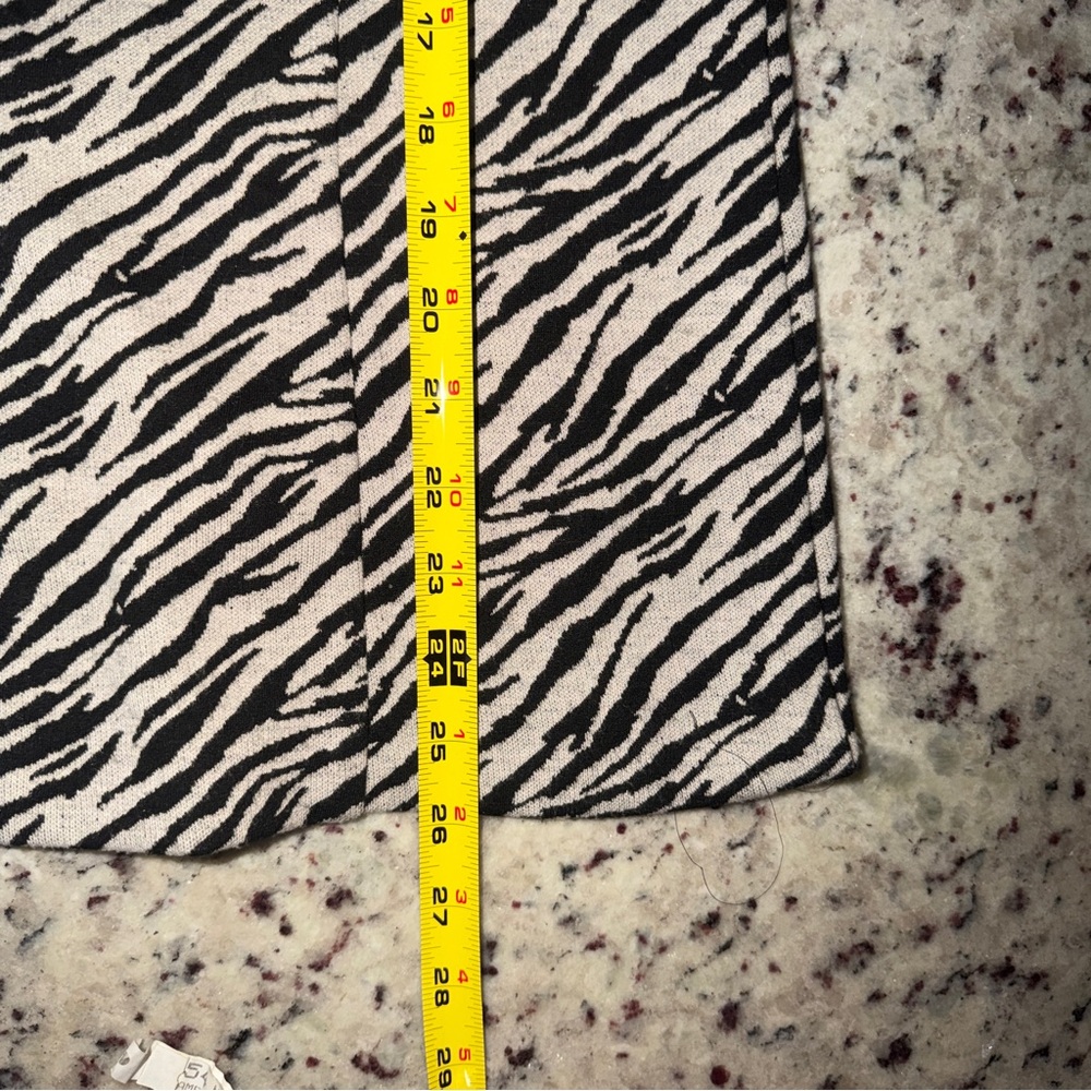 Cato Zebra Print Size Large Black and White Casual Blazer Jacket Womens - Picture 9 of 10